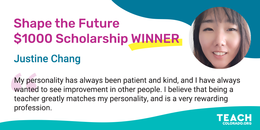 Justine Chang Scholarship Winner